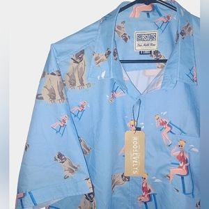 NWT The RSVLTS x SANDLOT "Beast / lifeguard" Ss button up